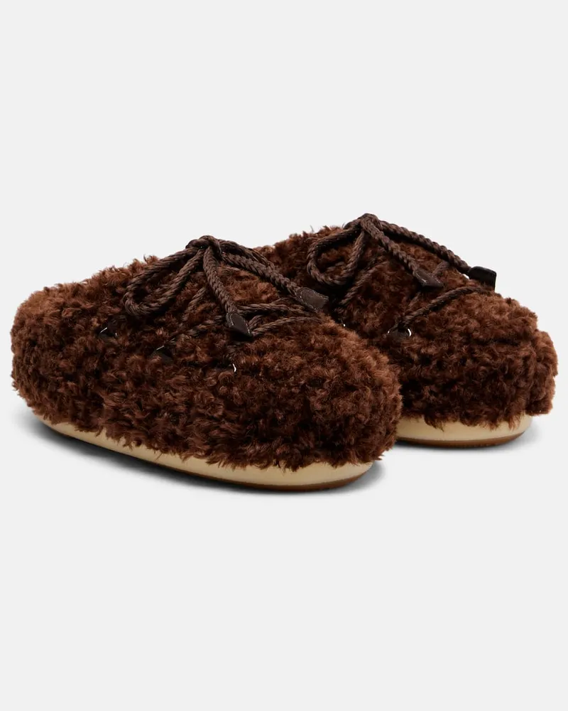 Moon Boot Slippers EVAX Braun