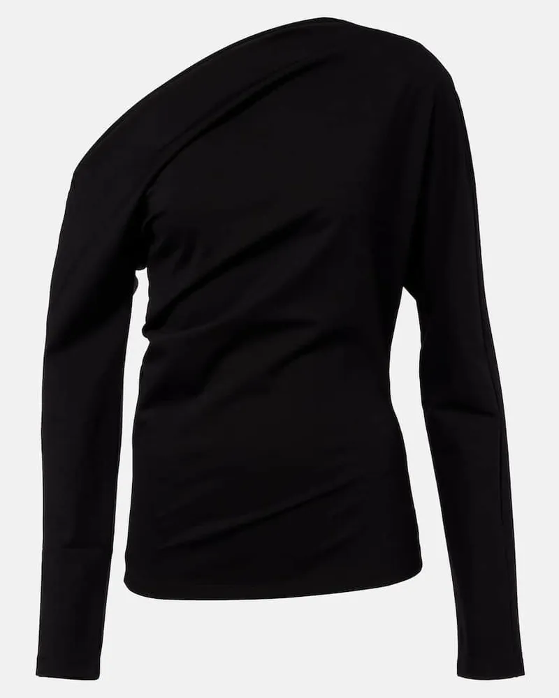 Róhe Róhe One-Shoulder-Top Schwarz