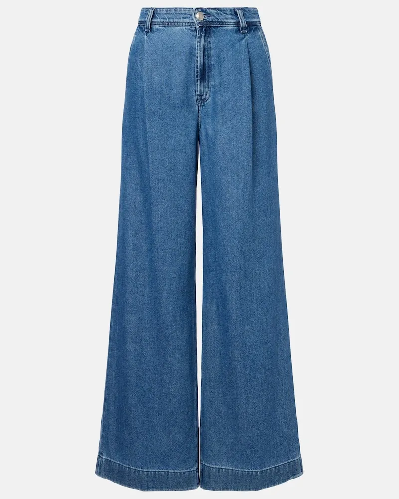 7 for all mankind Wide-Leg Jeans Blau