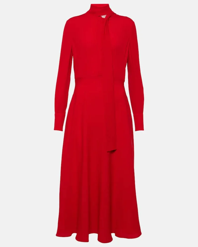 Valentino Garavani Midikleid aus Seide Rot