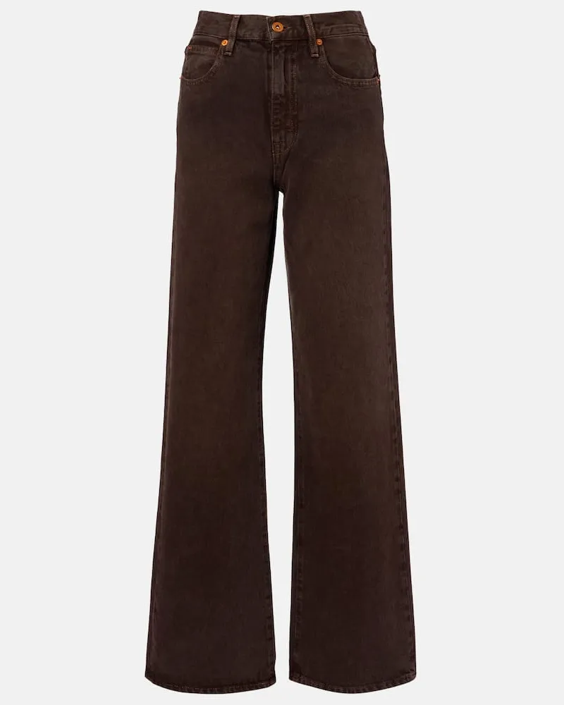 SLVRLAKE High-Rise Wide-Leg Jeans Grace Braun