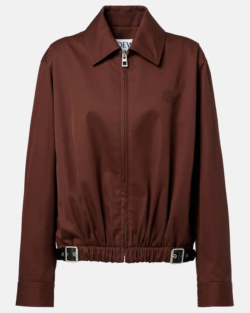 Loewe Blouson aus Twill Braun
