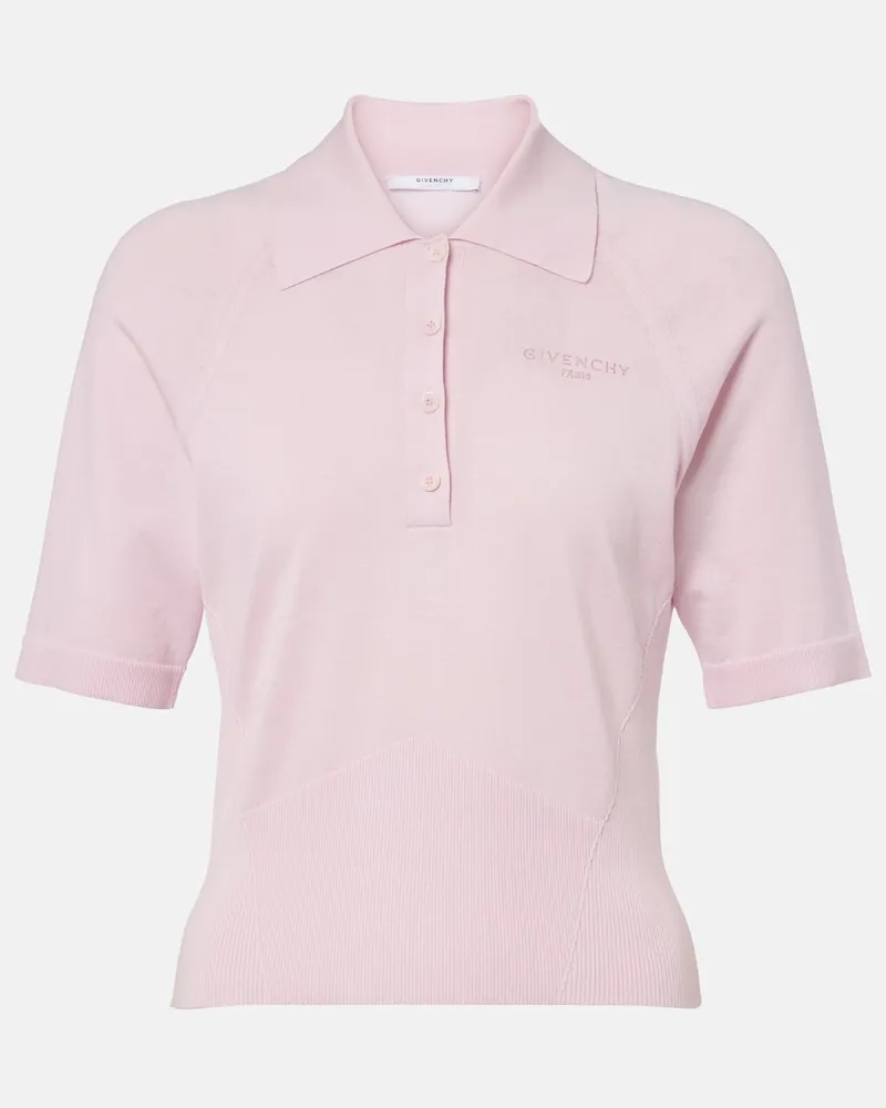 Givenchy Polohemd aus Strick Rosa