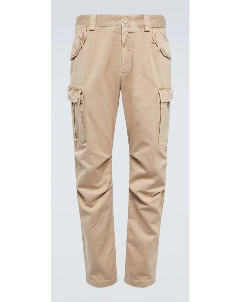 Dolce & Gabbana Cargohose aus Baumwolle Beige