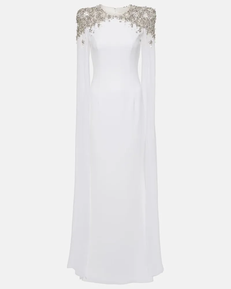 Jenny Packham Bridal Robe Frida mit Kristallen Weiß