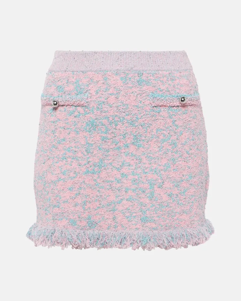 Paco Rabanne Minirock aus Tweed Rosa
