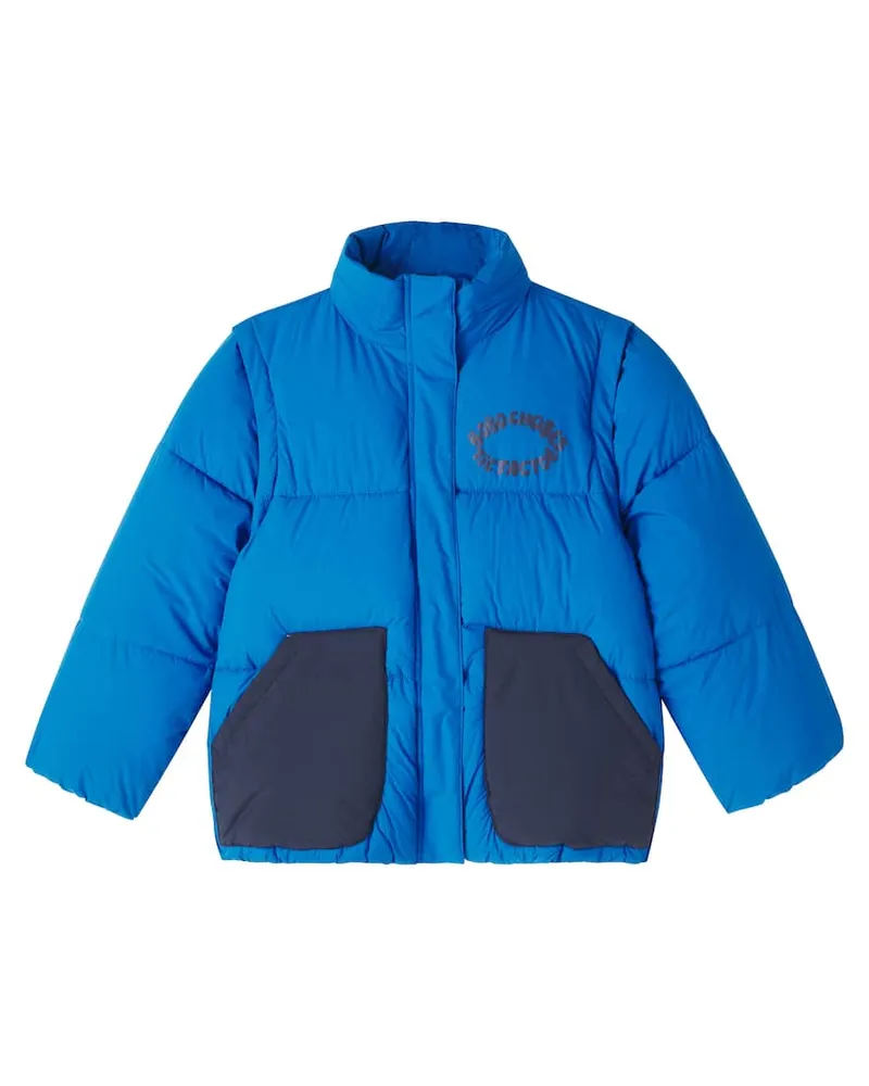 BOBO CHOSES Wattierte Jacke Tic Tac Toe Blau