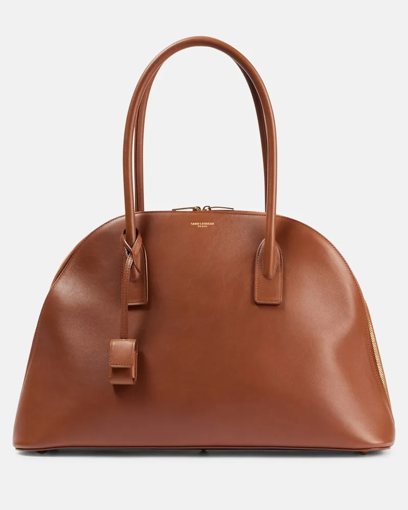 Saint Laurent Tote Bag Sac De Jour aus Leder Braun