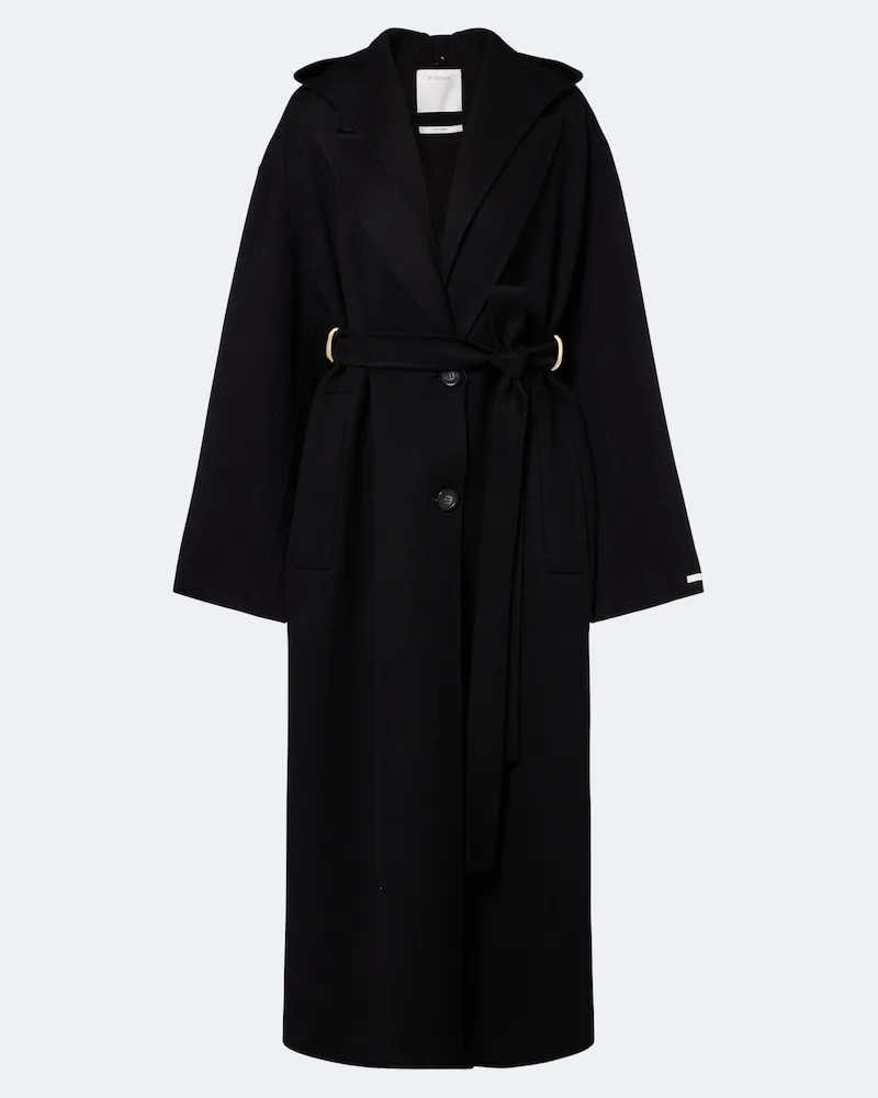 SPORTMAX Mantel aus Schurwolle Schwarz
