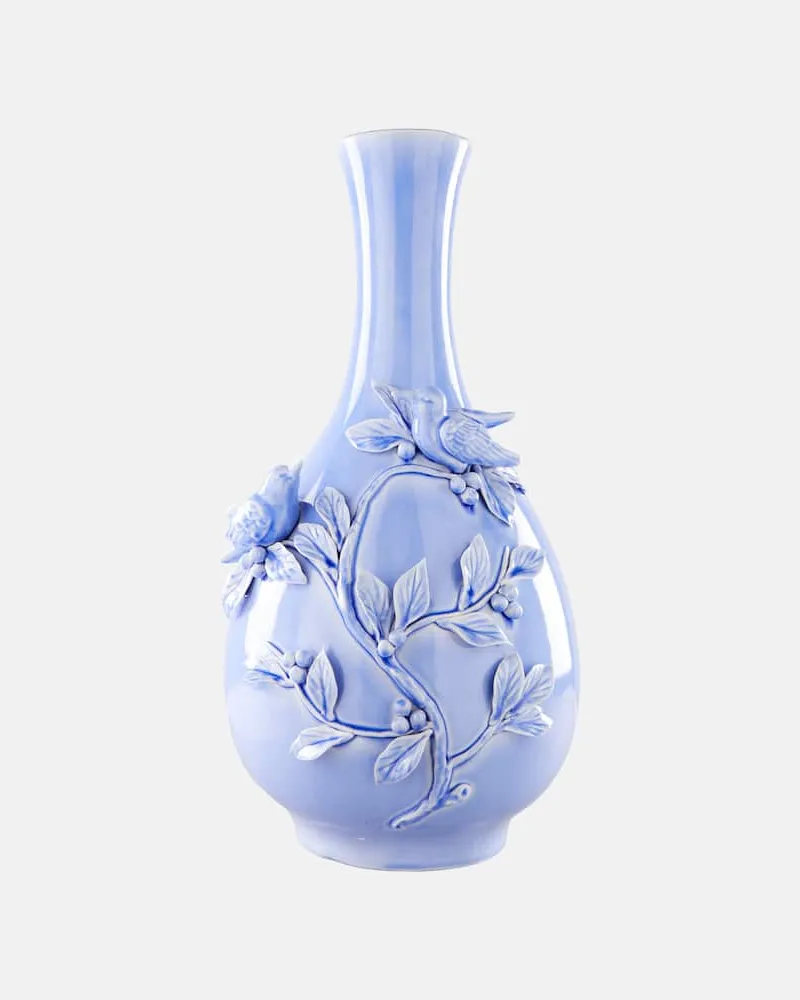 POLSPOTTEN Vase 3D Birds Blau