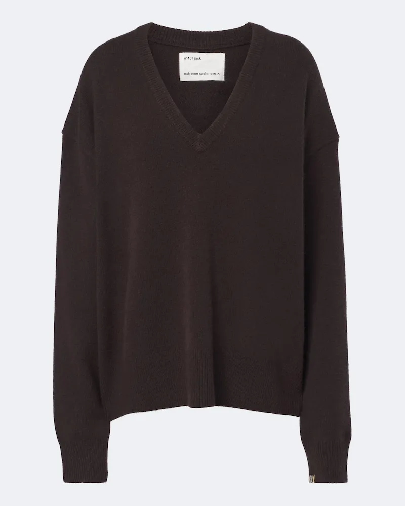 extreme cashmere Pullover N°457 Jack aus einem Kaschmirgemisch Braun