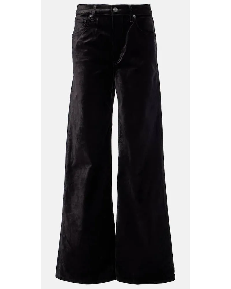 Citizens of humanity High-Rise Wide-Leg Jeans Paloma Schwarz