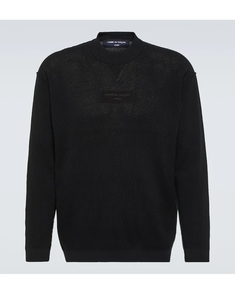 Comme des Garçons Comme des Garcons Homme Pullover aus Baumwolle Schwarz