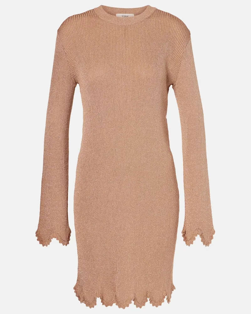 Chloé Chloé Minikleid aus Strick Rosa