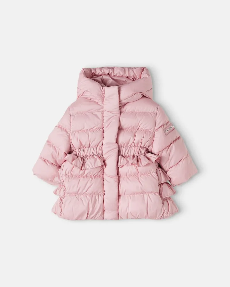 Monnalisa Baby wattierte Daunenjacke Rosa