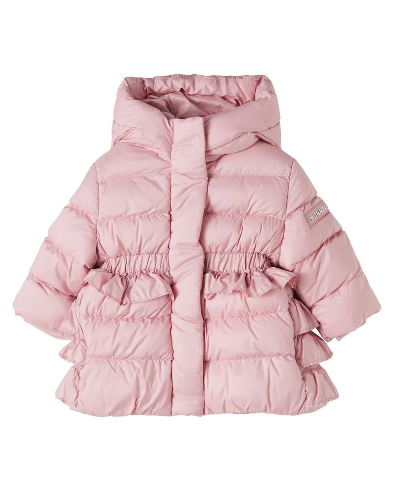 Monnalisa Baby wattierte Daunenjacke Rosa