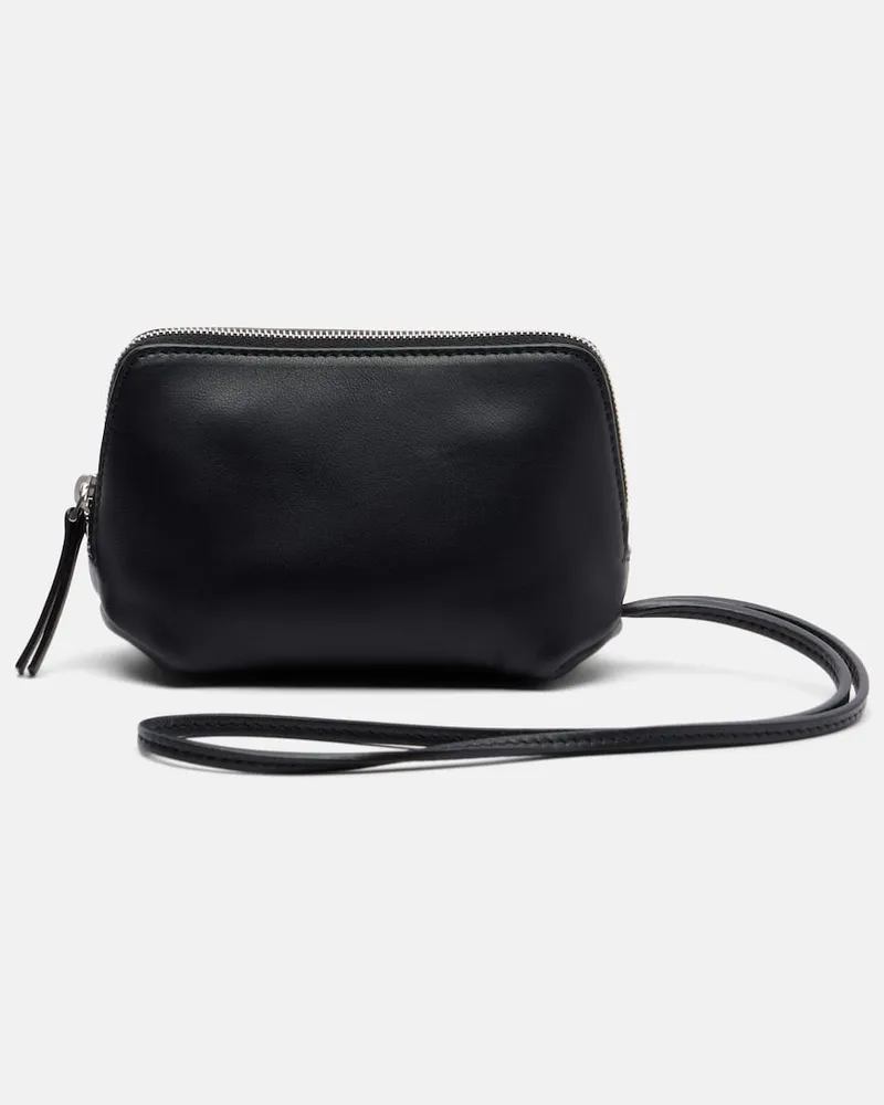 The Row Clutch Owen aus Leder Schwarz