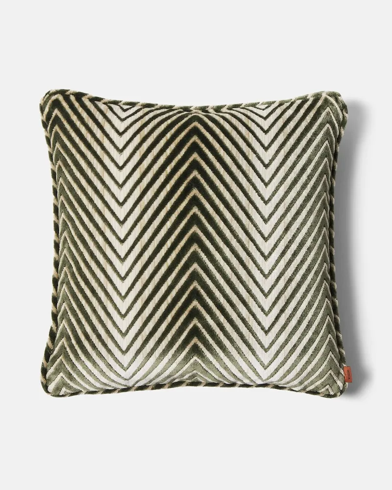 Missoni Kissen Ziggy aus Samt Grün