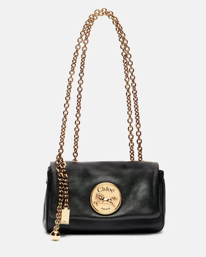 Chloé Chloé Schultertasche Chloé Heritage Small aus Leder Schwarz