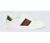 Sneakers Ace Web Stripe aus Leder