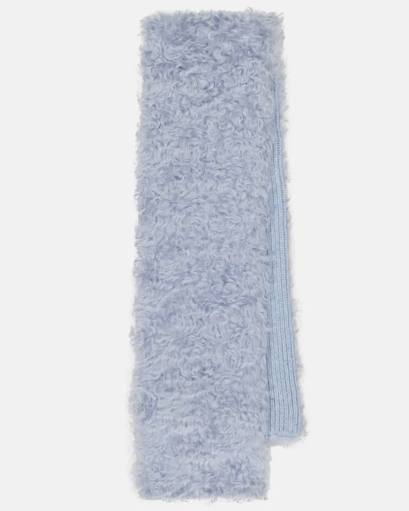 Miu Miu Schal aus Faux Fur Blau