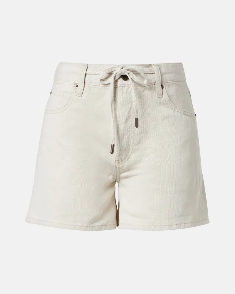 Frame Denim Jeansshorts Off Duty Weiß