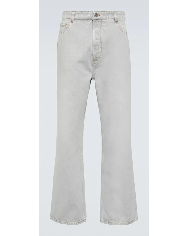 AMI Paris Straight Jeans Grau