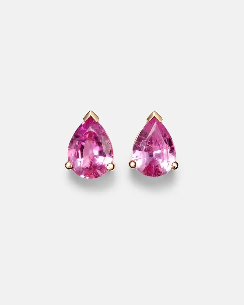 SHAY Ohrringe aus 18kt Roségold mit Diamanten und Saphiren Gold