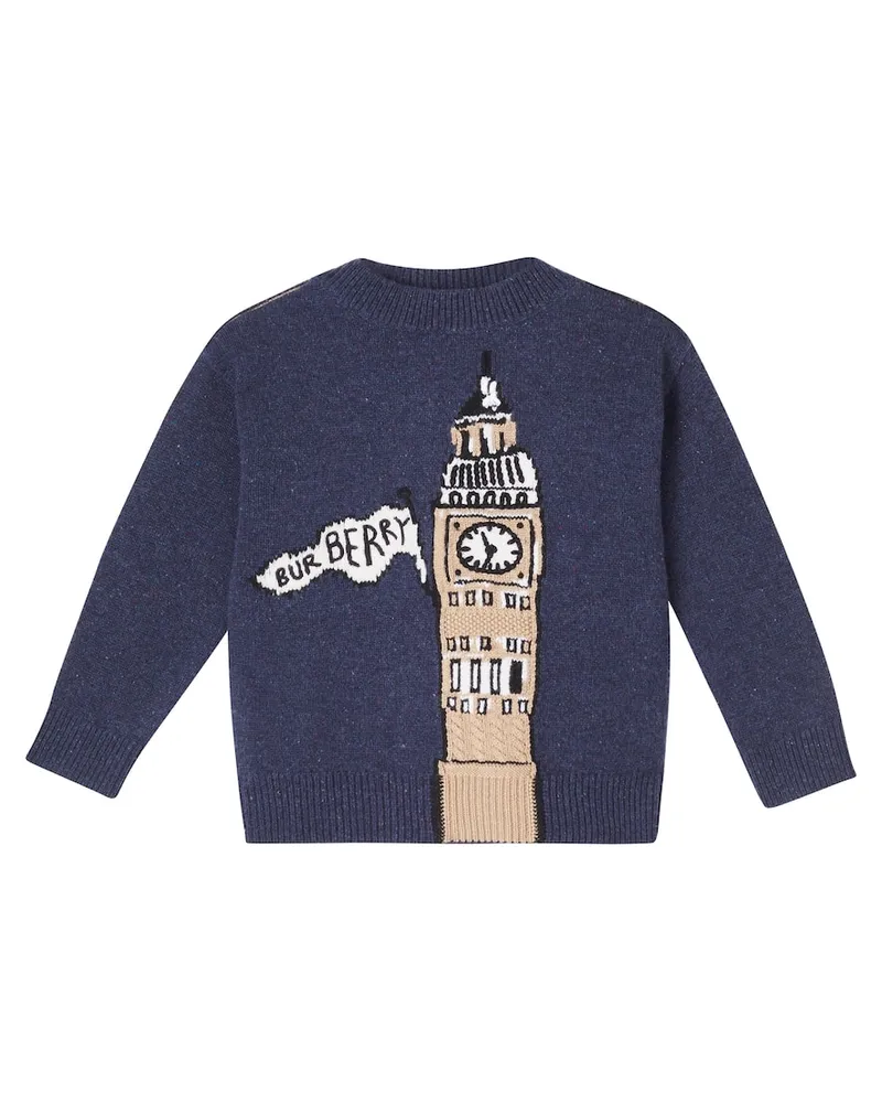 Burberry Pullover aus Wolle Blau