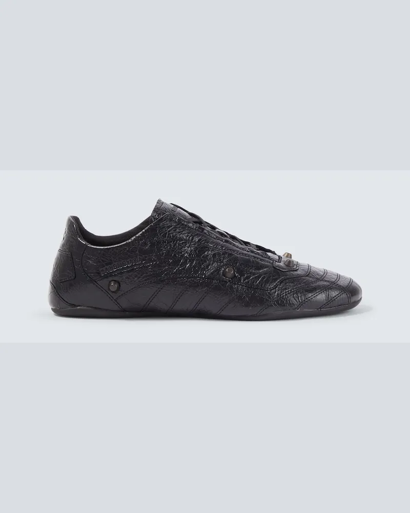 Balenciaga Sneakers City aus Leder Schwarz