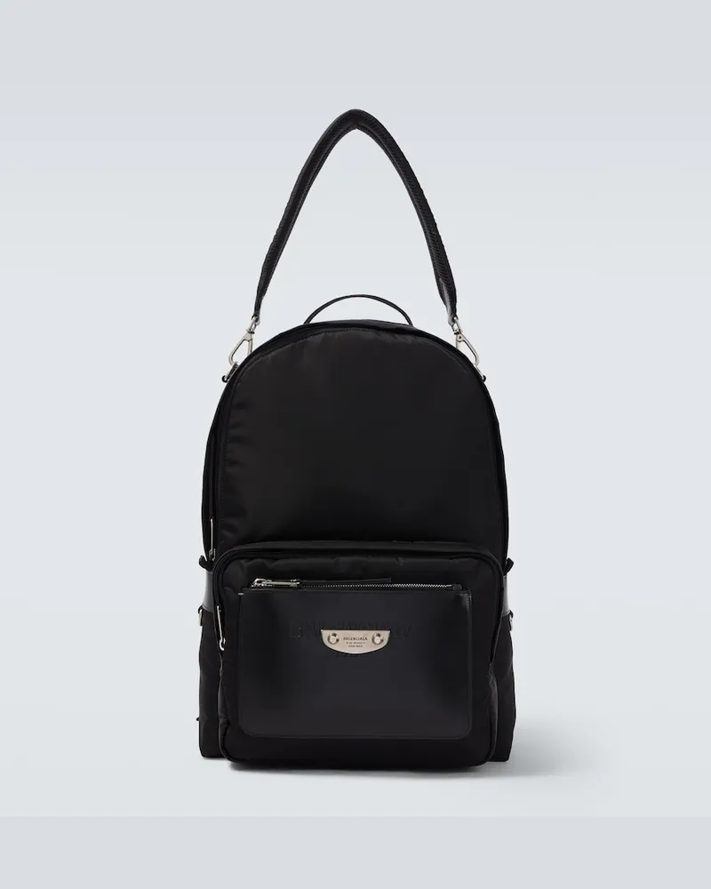 Balenciaga Rucksack mit Leder Schwarz