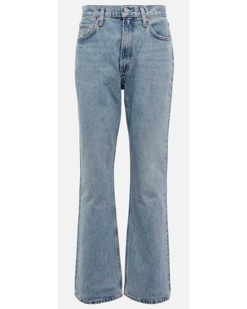 AGOLDE High-Rise Bootcut Jeans Vintage Blau