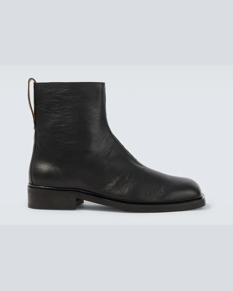 Our Legacy Ankle Boots Daimono aus Leder Schwarz