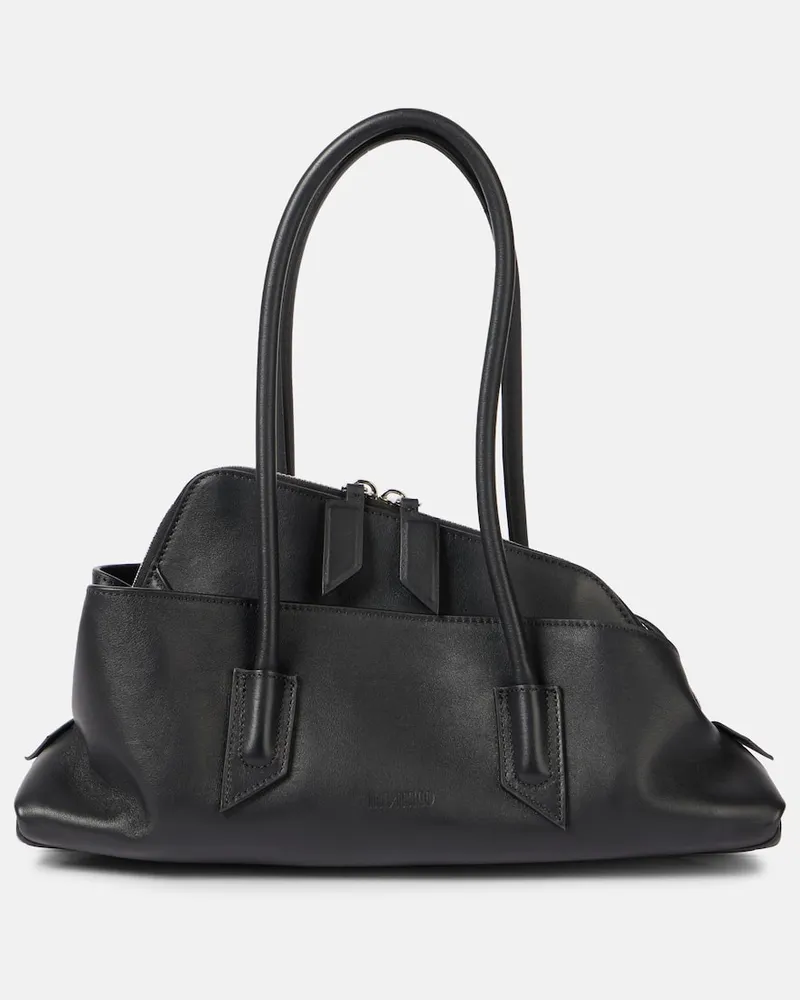 ATTICO Tote Bag La Passeggiata Small aus Leder Schwarz