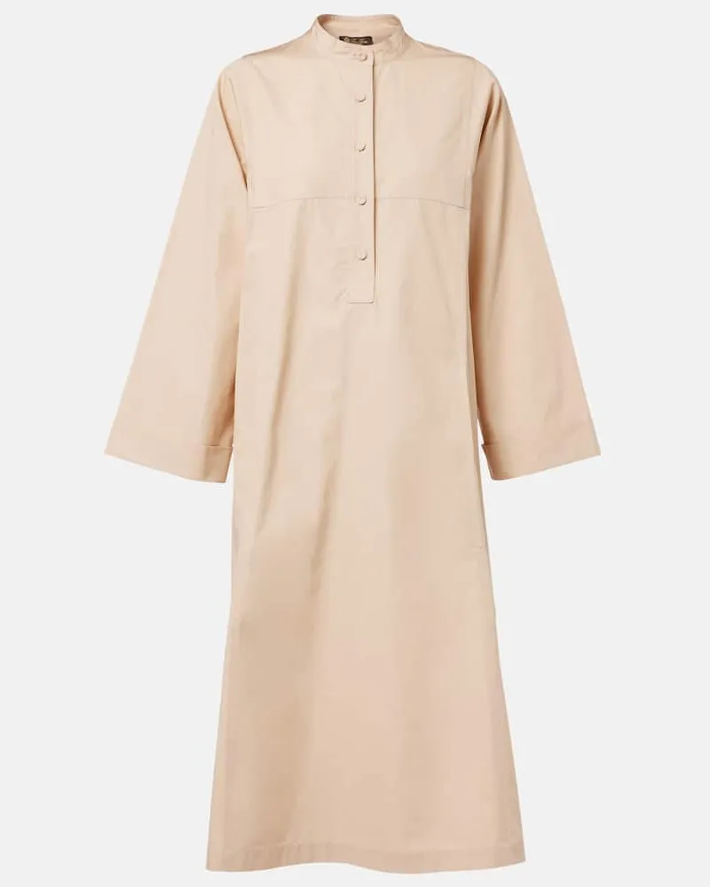 Loro Piana Tunika aus Baumwollpopeline Beige