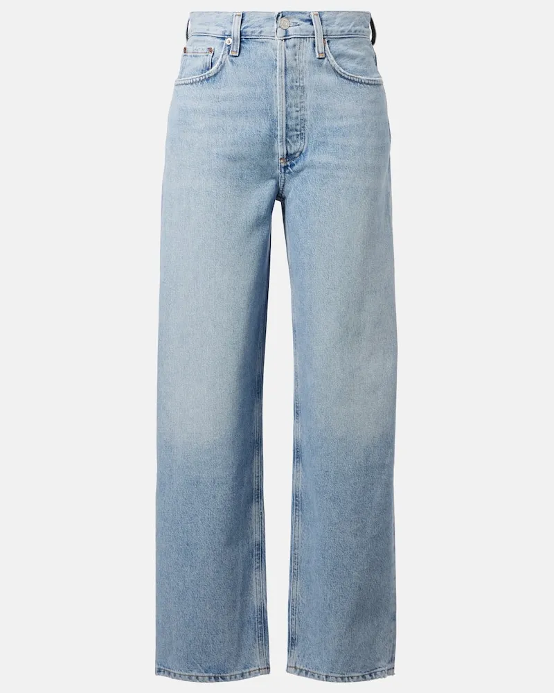 AGOLDE Wide-Leg Jeans Henson Blau