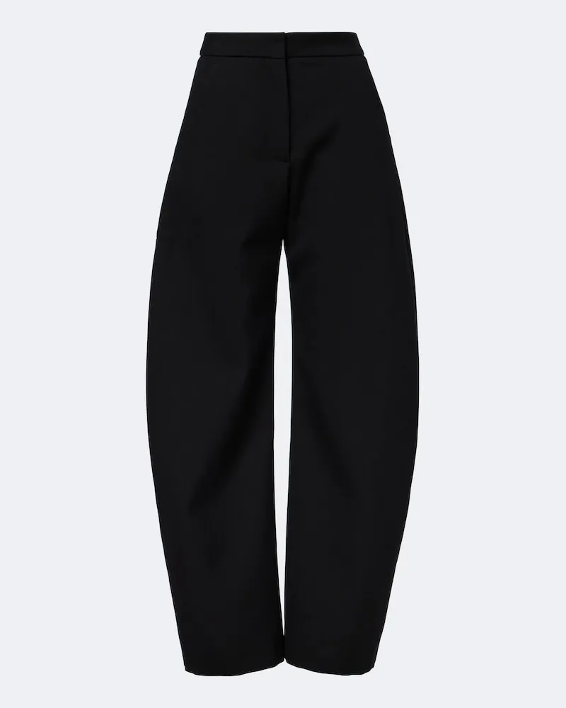 Alaïa Alaïa Barrel-Hose aus Wolle Schwarz