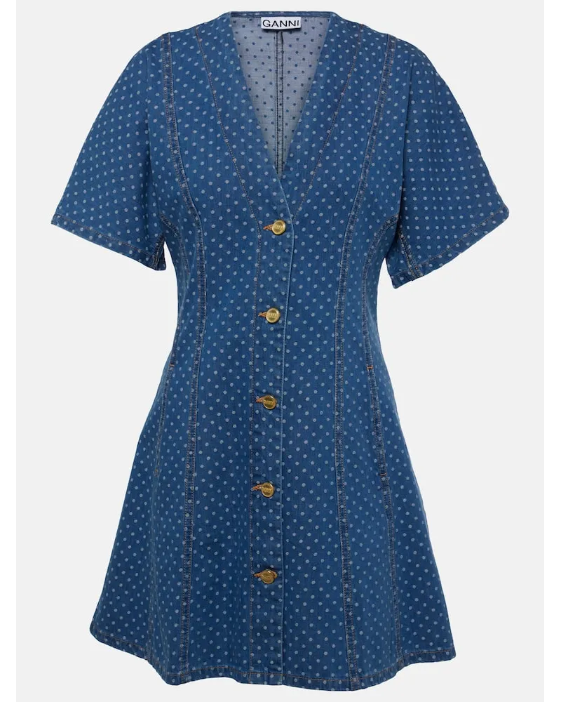 Ganni Jeanskleid Blau