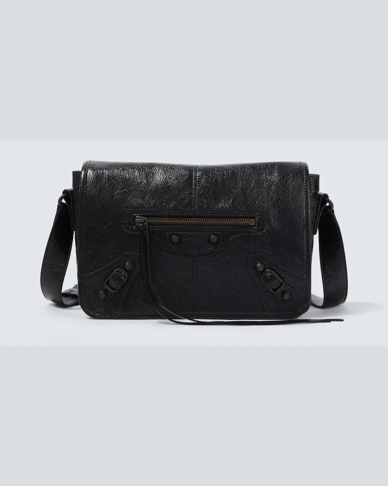 Balenciaga Schultertasche Le City aus Leder Schwarz