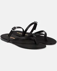 Saint Laurent Sandalen Laszlo aus Crepe Schwarz