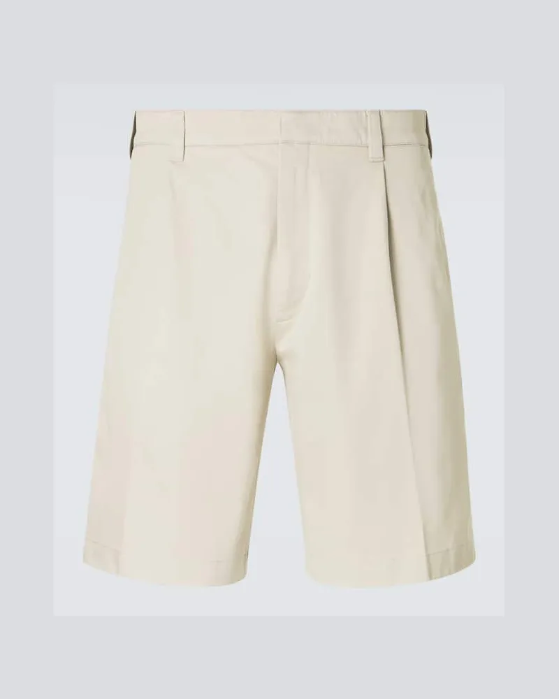 Prada Bermuda-Shorts aus Baumwolle Beige