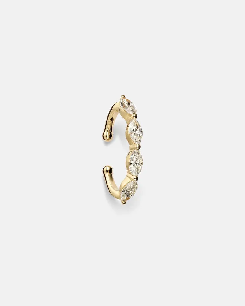 SHAY Einzelner Ear Cuff aus 18kt Gelbgold mit Diamanten Gold