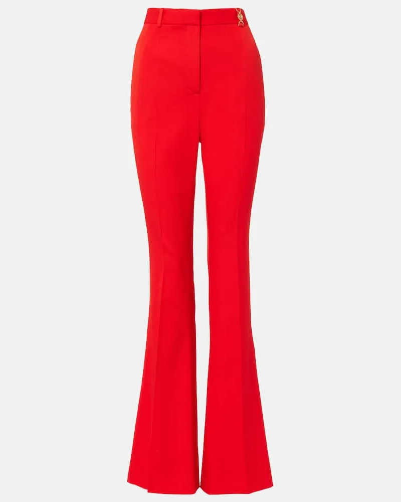 Versace Schlaghose Medusa '95 aus Wolle Rot