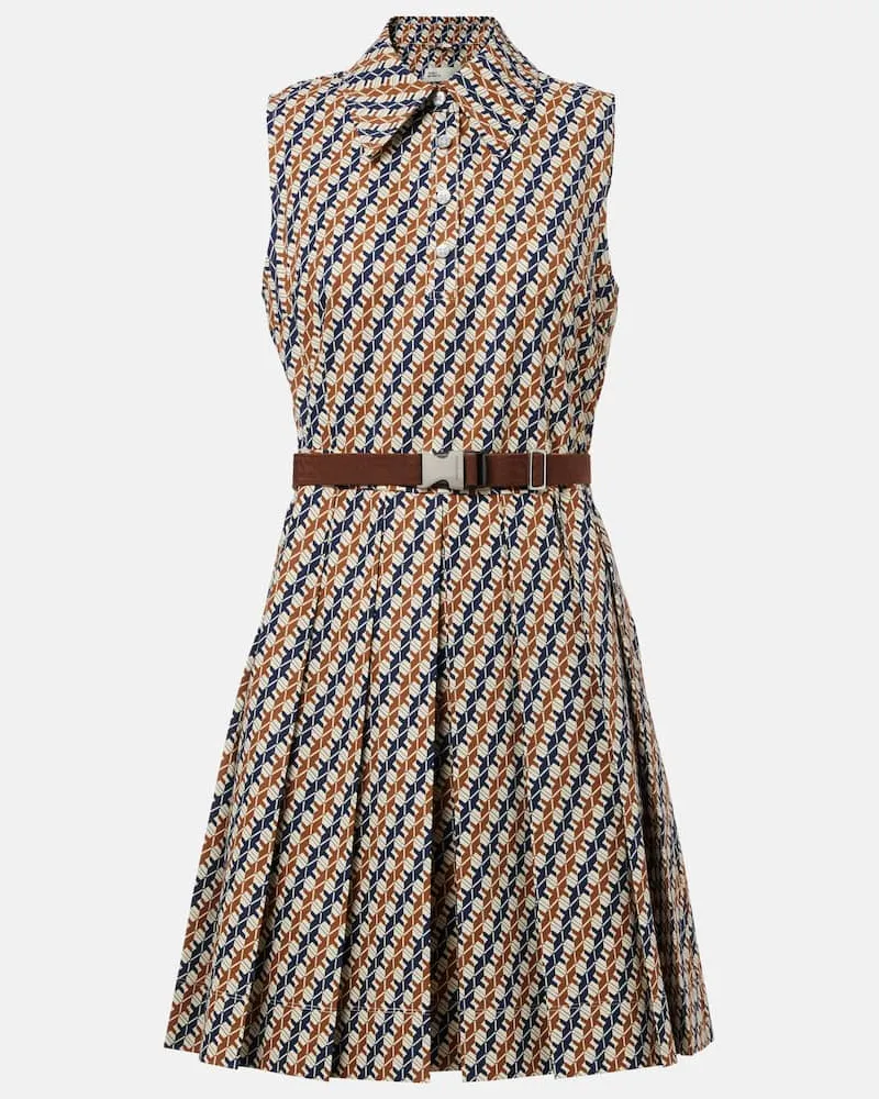 Tory Burch Bedrucktes Tenniskleid Blau