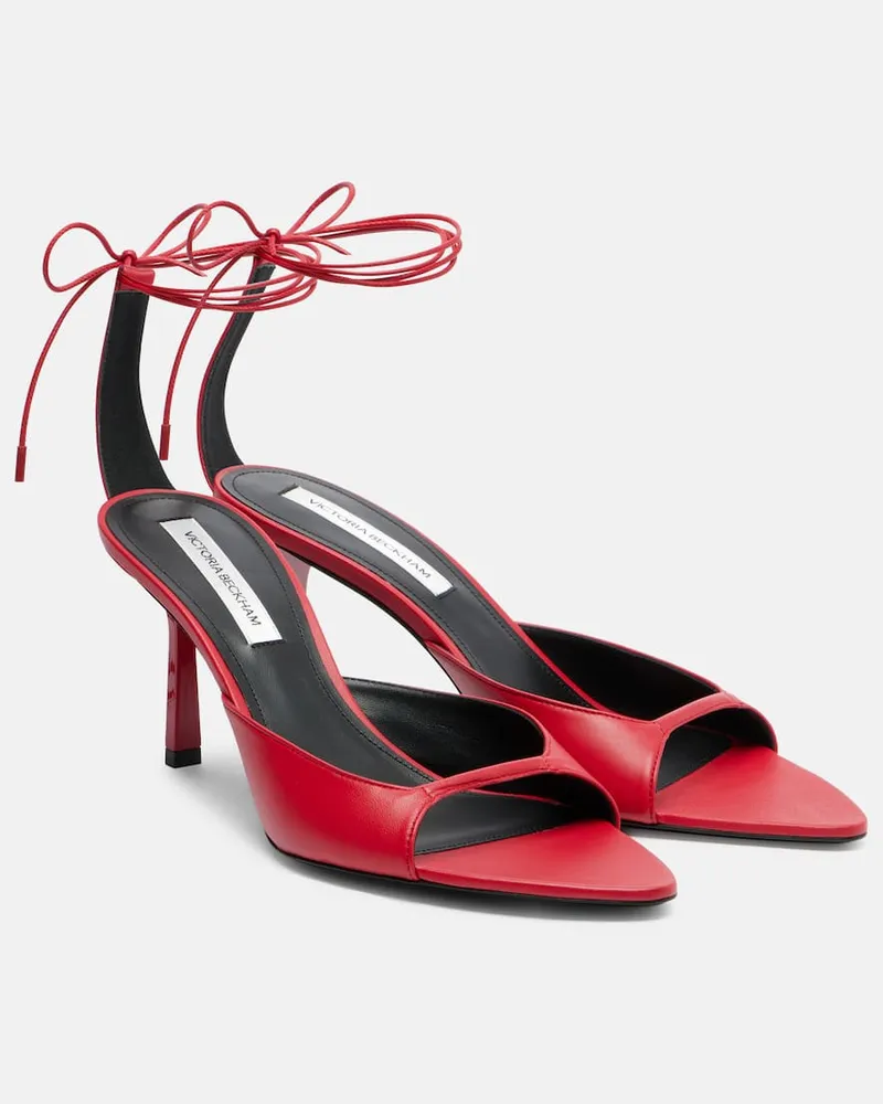 Victoria Beckham Sandalen Eliza 75 aus Leder Rot