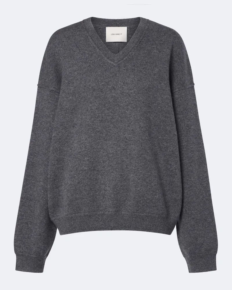 Lisa Yang Pullover Cyrilla aus Kaschmir Grau