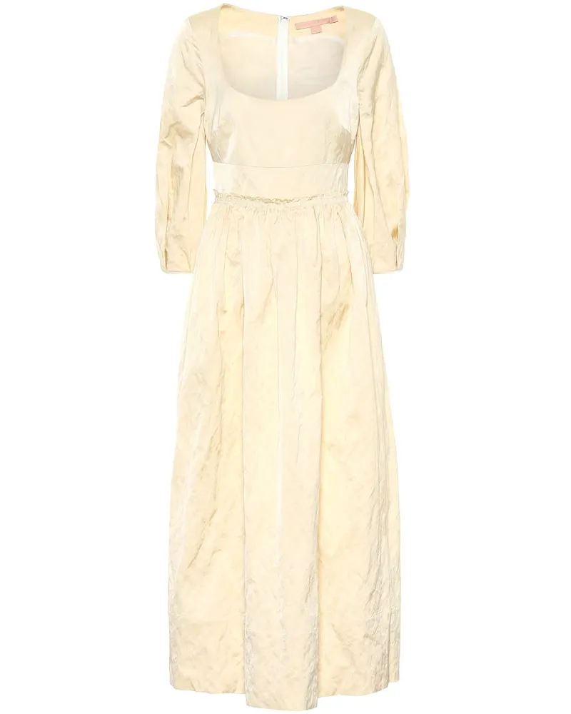 Brock Collection Kleid Ondina aus Satin Beige