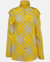 Burberry Hemdjacke aus einem Wollgemisch Multicolor