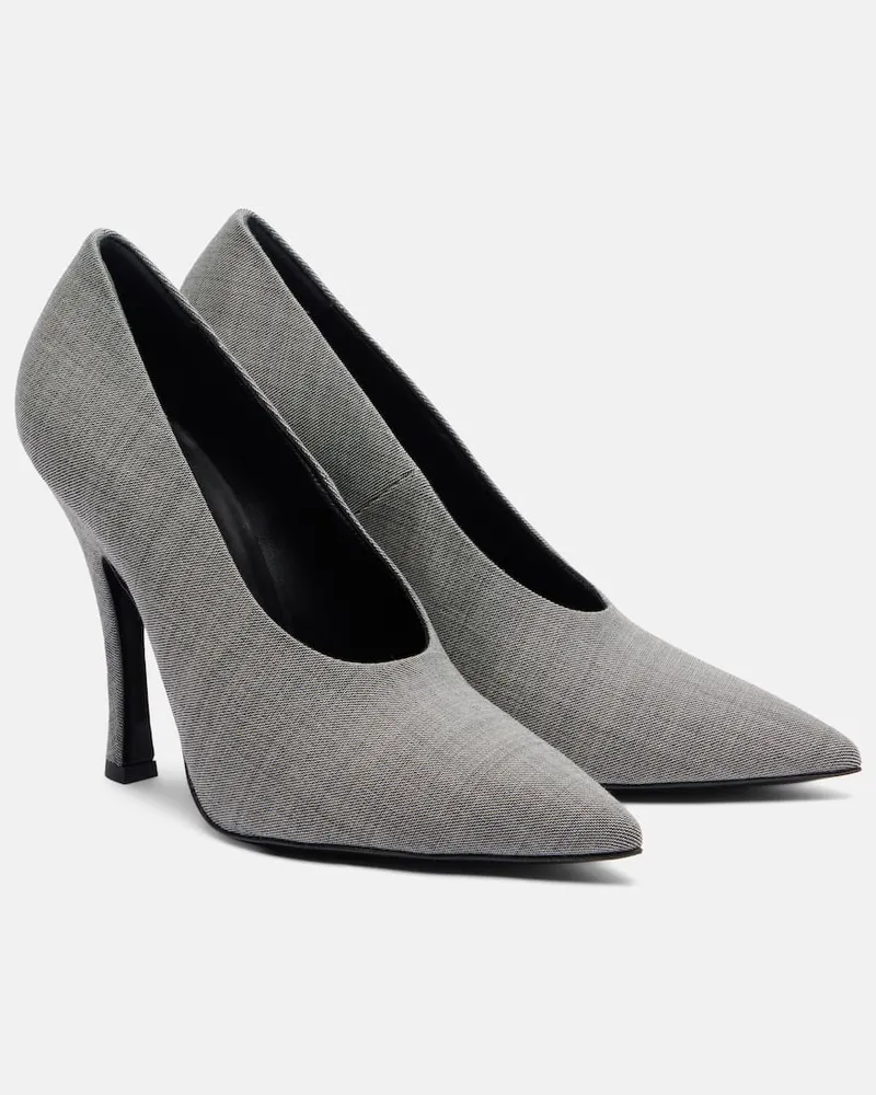 Magda Butrym Pumps aus Twill Grau