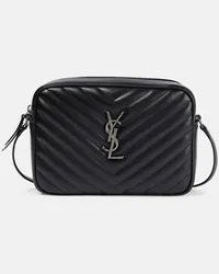 Saint Laurent Schultertasche Lou aus Leder Schwarz